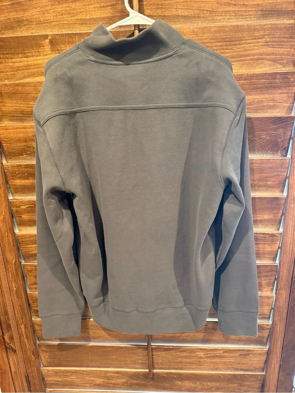 Men’s Banana Republic Men's Olive Polo-Style Pullover Sweatshirt